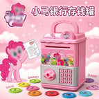 Pink pony piggy bank / 7.9*8*11.5cm