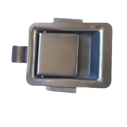 Flat Stainless Steel Handle Lock, Small Square Lock, Pull-Type Flat Lock with Stainless Steel Panel, Practical