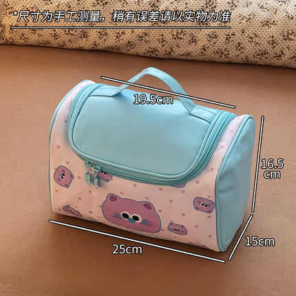 Cute Satchel Cosmetic Bag for Women, Satchel Large Capacity 2025 New Partition Cosmetics Bag, Travel Toiletry Bag