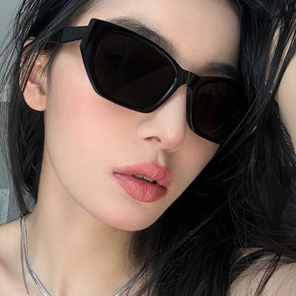 Cat-Eye Small Frame Irregular Sunglasses 2024 New Internet Celebrity High-End Sunglasses Anti-Uv Trendy Sunglasses
