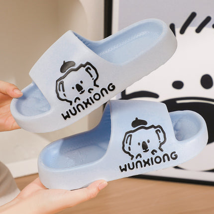 Student Dormitory Home Indoor Bathroom Bath Non-Slip Slippers Women's Eva Soft-Soled Thick-Soled Slippers Cute Slippers
