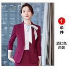 wine red suit (one piece) / S