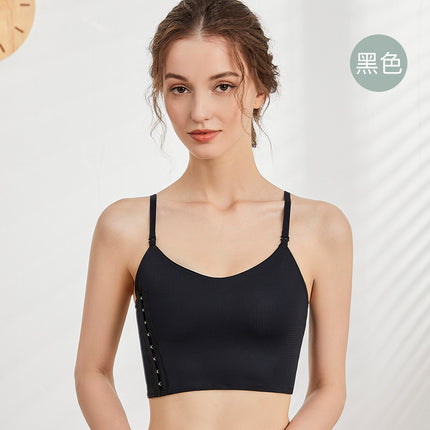 Jane Mani Big Chest Shown Small Sling Bracket Underwear Women's Super Flat Chest Shaping Women's Chest Wrap Vest Student Summer
