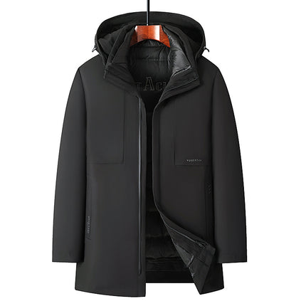 [Goose down Liner] 2025 Men's down Jacket Winter Extreme Cold Protection Warmth for Middle-Aged Dad Business Warm Goose down Jacket