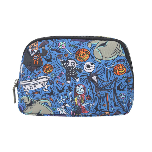 Cross-Border Printed Nylon Waist Bag Outdoor Sports Phone Storage Bag Unisex Crossbody Casual Trendy Bag Fashionable Purple