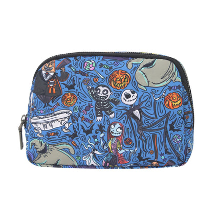 Cross-Border Printed Nylon Waist Bag Outdoor Sports Phone Storage Bag Unisex Crossbody Casual Trendy Bag Fashionable Purple