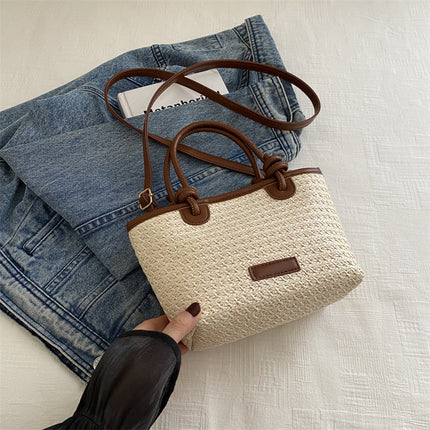 Straw Bucket Bag Women / Sac Seau Paille Femme