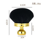Gold handle-black mixed hair