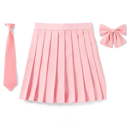 Factory Outlet in stock New High Waist Japanese plus size Animation Pleated Skirt Spring and Autumn COS Class Uniform School Uniform Men's and Women's Skirt