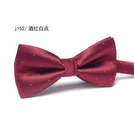 Bow Tie Men's Wedding Groom Best Man Formal Shirt Performance Brother Group Pattern Bow Tie Wedding Trendy Dress