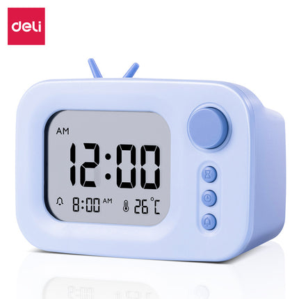 Alarm clock Creative mute lazy alarm clock student Alarm Clock Deli home clock wake-up artifact strong wake-up