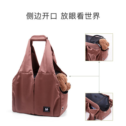 Cat Bag Outgoing Portable Pet Bag Large Capacity Breathable Cat Backpack with Dog One-Shoulder Handbag Soft