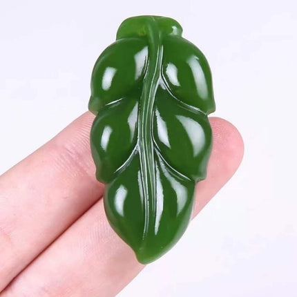 High-Quality Imitation Hetian Jade Jasper Spinach Green Outer Mongolia Material Pendant Jade Jewelry Pendant for Sales Opening Gift Live Broadcast Model