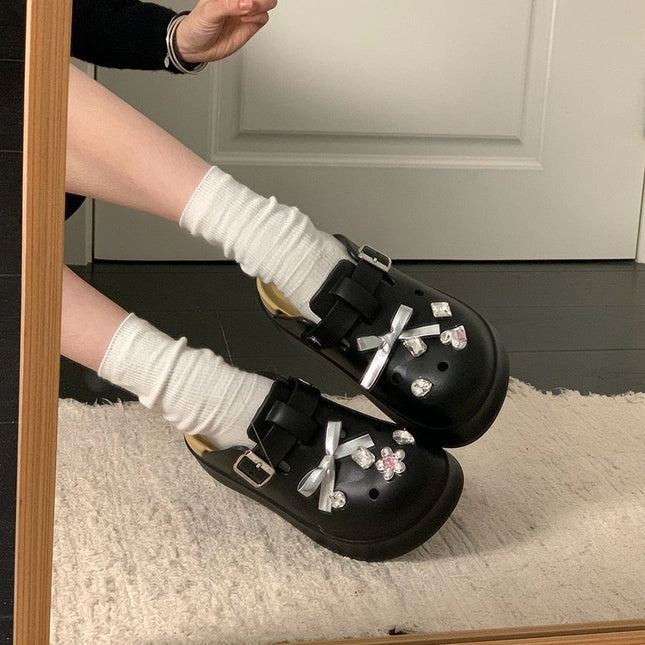 Thick-Soled Super Popular Closed-Toe Slippers for Women, 2026 Summer New Model, Beautiful Soft-Soled Non-Slip Eva Clogs for Outdoor Wear