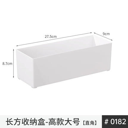 Cabinet Storage Box Snacks Sundries Pot Storage Household Organizing Box Kitchen Drawer Desktop Right Angle Storage Box
