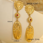 Nmse-e347-1 golden red beads / 18K