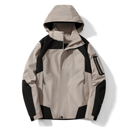 Cross-Mirror Outdoor Single-Layer Jacket for Women, Spring & Fall Thin Windproof and Waterproof Mountaineering Jacket, Jacket for Men