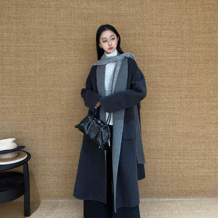Dtwo Autumn and Winter New Product Original Design Thirteen Lines Wholesale Niche Elegant Woolen Jacket Outwear 5313352
