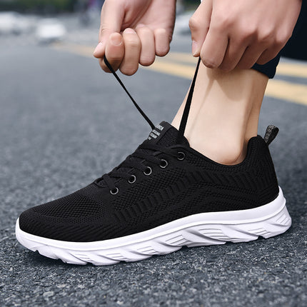 Men's Shoes 2024 Autumn New Mesh Breathable Sports Casual Shoes Men's Soft Sole Running Shoes