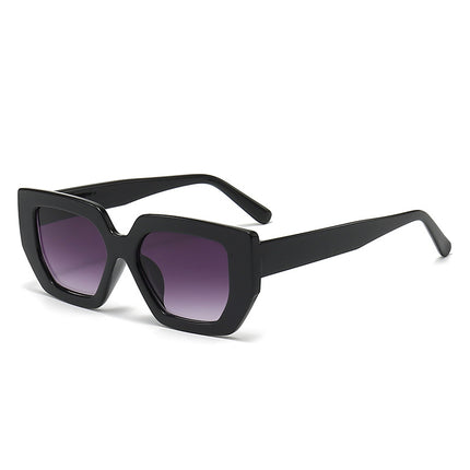 Cross-border Polygon Large Frame European and American Hot Girls Photo Shown Face Small Sunshade Sunglasses Simple Fashion Hip Hop Sunglasses Trendy
