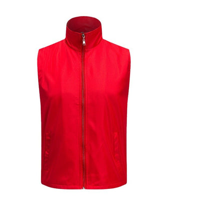 Volunteer activity vest promotion supermarket work volunteer horse clip red opening clothing logo