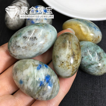 Natural k2 blue copper ore large particle gravel decoration children's teaching cognitive stone fish tank flower pot landscape Stone