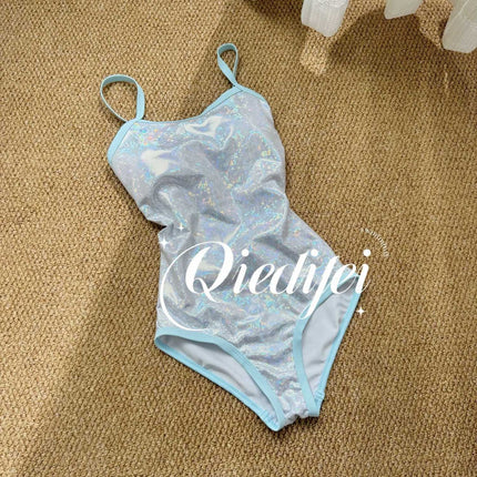 Source Manufacturer One-Piece Triangle Swimsuit for Women, Specially Designed for Swimming Pool Training, Racing Swimsuit in Dazzling White Sporty Style