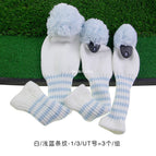 White/light blue stripes-1/3/ut number=3 pieces/group