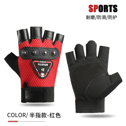 Motorcycle Motorcycle Half-Finger Gloves Men's Riding Thin Summer Anti-Slip Mountain Bike Bike Rider Tactical Gloves