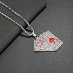playing cards full of diamonds