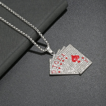 Summer Hip Hop Necklace Smiley Robot Perfumery Bottle Didi Trendy Street Dance Sweater Chain Fashion Personalized Jewelry
