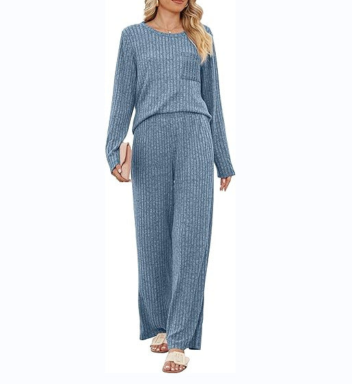 2024 Amazon cross-border autumn and winter New European and American temu pit brushed solid color fashion women's casual style suit
