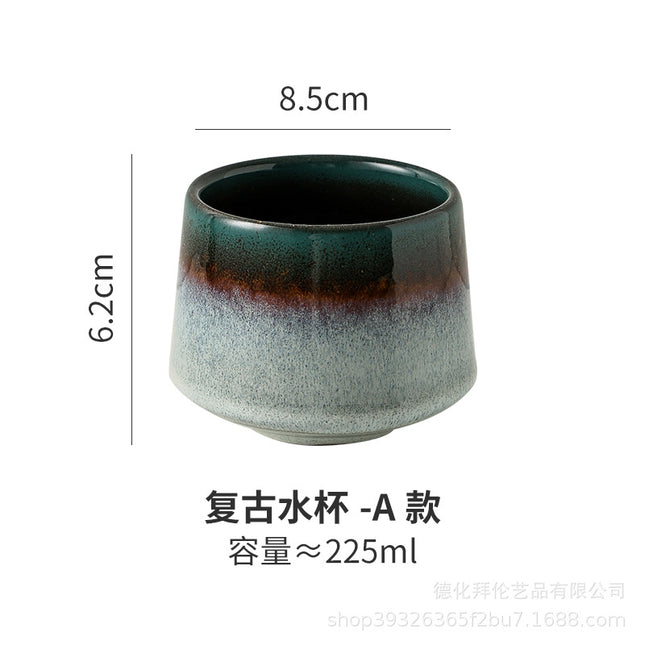 Japanese Style Kiln Change Matcha Tea Cup Creative Large Household Tea Cup Office Handy Coffee Cup Personalized Ceramic Cup
