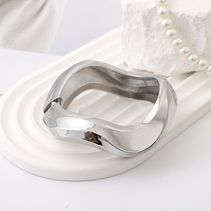 Fashion Irregular European and American Cross-border New Bracelet Metal Gossing High-grade Bracelet Opening Design Bracelet