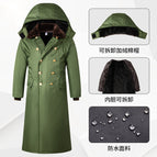 Super Long Green upgraded waterproof model [fleece-lined hat + removable liner]] / Small size recommendations (50.00 kg-65.00 kg
