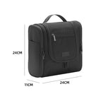 Double opening toiletry bag-black