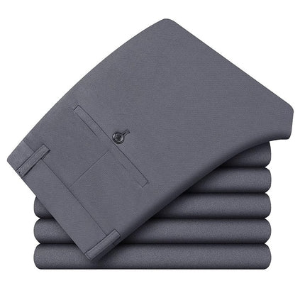 Wholesale middle-aged casual pants men's four sides high elastic fabric summer thin ice silk pants pants pants pants high waist breathable