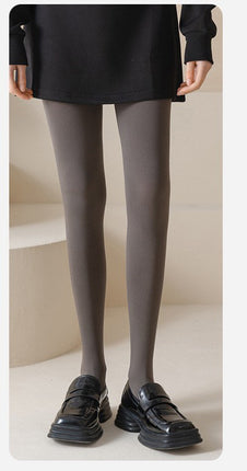 Women's Compression Leggings, Slimming, Non-Slip, Autumn and Winter, Fleece-Lined, Thickened, Extended Length, Black, Pressure Pantyhose, Leg Slimming