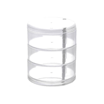 Rotating Multifunctional Jewelry Multi-Layer Dustproof Jewelry Storage Hair Ring Earrings Necklace Hairpin Storage Finishing Storage Box