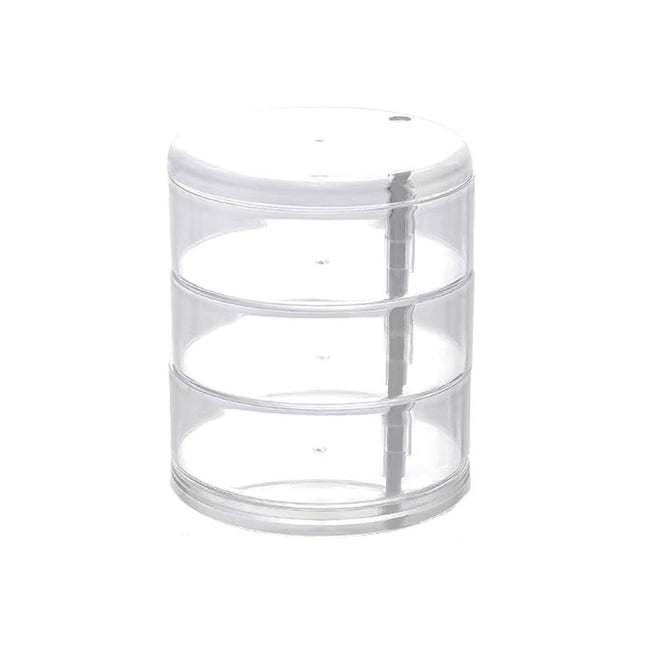 Rotating Multifunctional Jewelry Multi-Layer Dustproof Jewelry Storage Hair Ring Earrings Necklace Hairpin Storage Finishing Storage Box