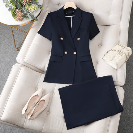 White Suit Set for Women, New Spring and Autumn Style, Cross-Border Elegant Goddess Style, Professional Attire with a High-End Feel, Casual Suit, Formal Wear