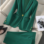 8875 Green Jacket + Pants Polyester 83% Viscose 15% Spandex 2% / 4 XL