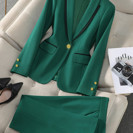 New Orange Professional Small Suit Jacket High-grade Suit suit Suit Spring and Autumn Short Skirt Small Hugh