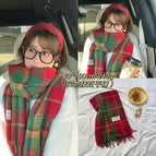 Chengjian christmas red grid