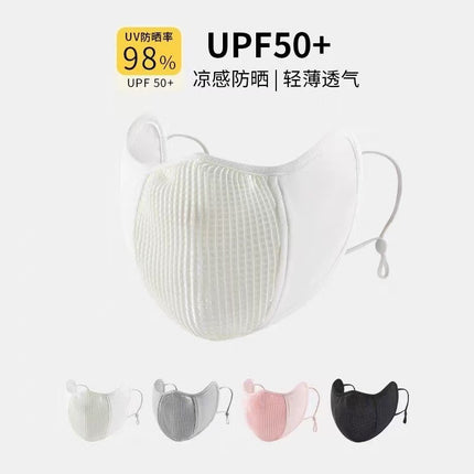 Summer new outdoor riding mountaineering special sunscreen mask UV ice silk three-dimensional breathable mask