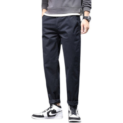 Spring and Summer Thin plus size Casual Pants Men's Loose Trendy Chubby Business Men's Pants Plus-sized 110.00kg Chubby Trendy Pants