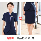 Dark blue suit + skirt / S