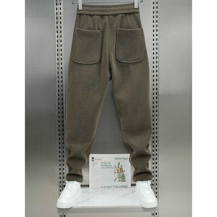 Spring and Autumn Fashion All-match Casual Pants Men's Slim-fit Trendy Leg-toe Sports Pants Personalized Ins Stitching Leggings