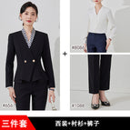 Black suit + pants + shirt / S