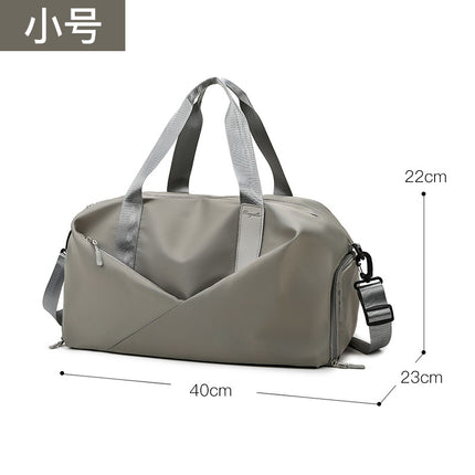 Fitness Bag Women's Portable Large Capacity Dry and Wet Separation Yoga Sports Bag Fashionable Oxford Cloth Luggage Bag Printable logo